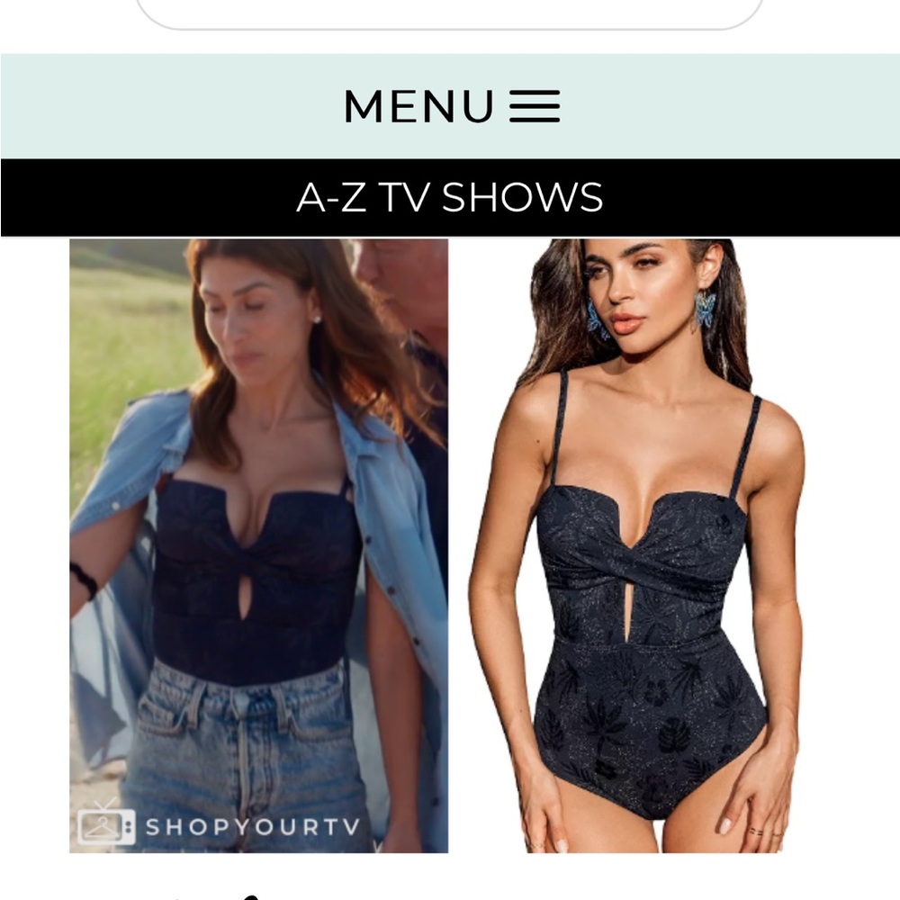 Cupshe Alegría Wrap Front Plunge Cutout One Piece Swimsuit Size Small NAVY